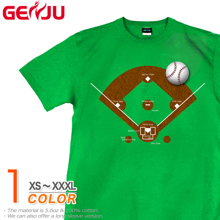 ★【GENJU】 メンズ Tシャツ 野球 部活 ベースボール スポーツ ユニフォーム 応援 グッズ ストリート アメカジ サイズ豊富 グラフィティ 半袖 長袖 ブランド ロンT ブラック 黒 グリーン ホワイト 白 大きめサイズあり XS S M L XXL XXXL 2L 3L 4L 【TheBaseballGround】